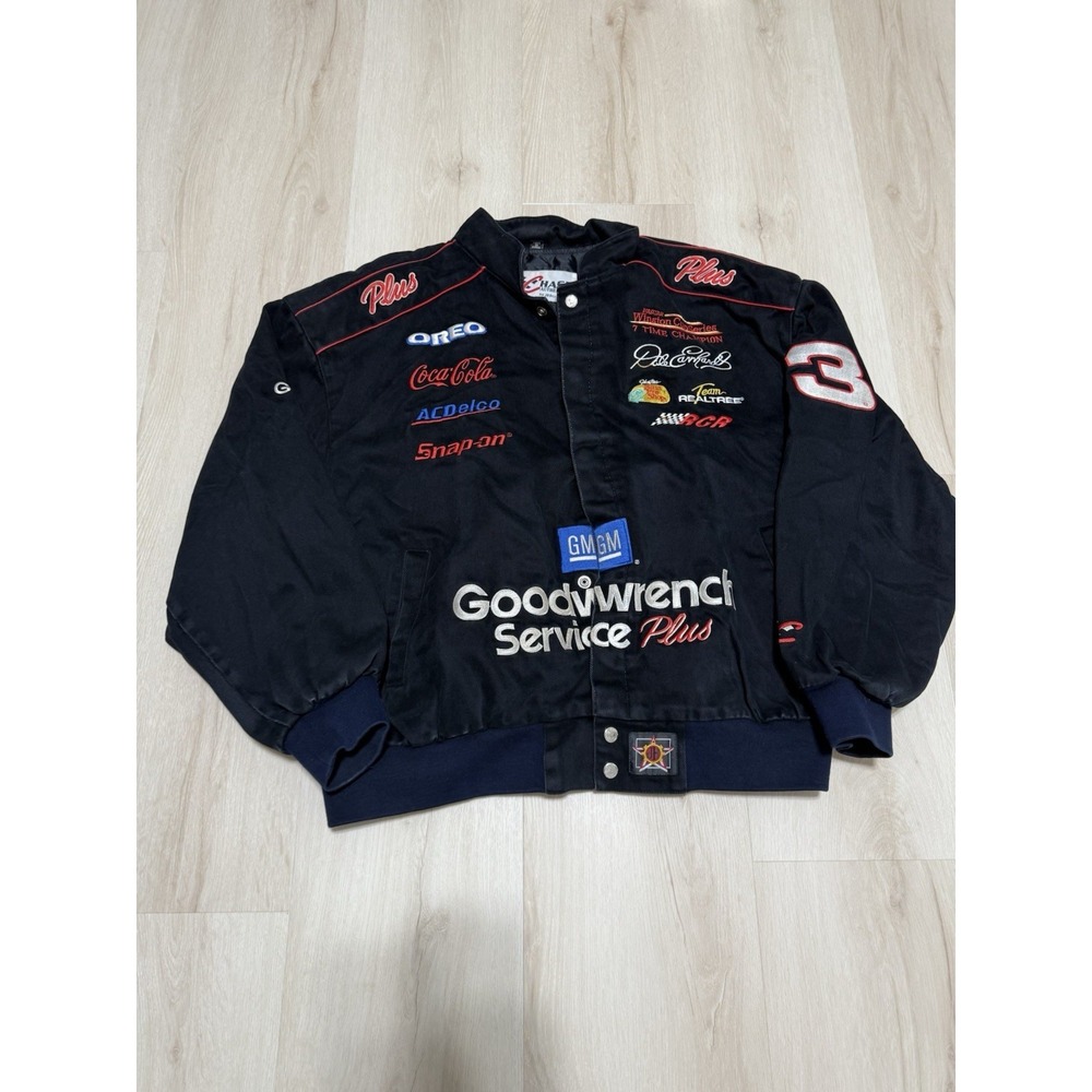 Vintage 90s Dale Earnhardt Sr. Goodwrench Chase JH Design Nascar Jacket Men's XL